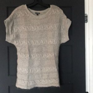 Express grey short sleeve sweater